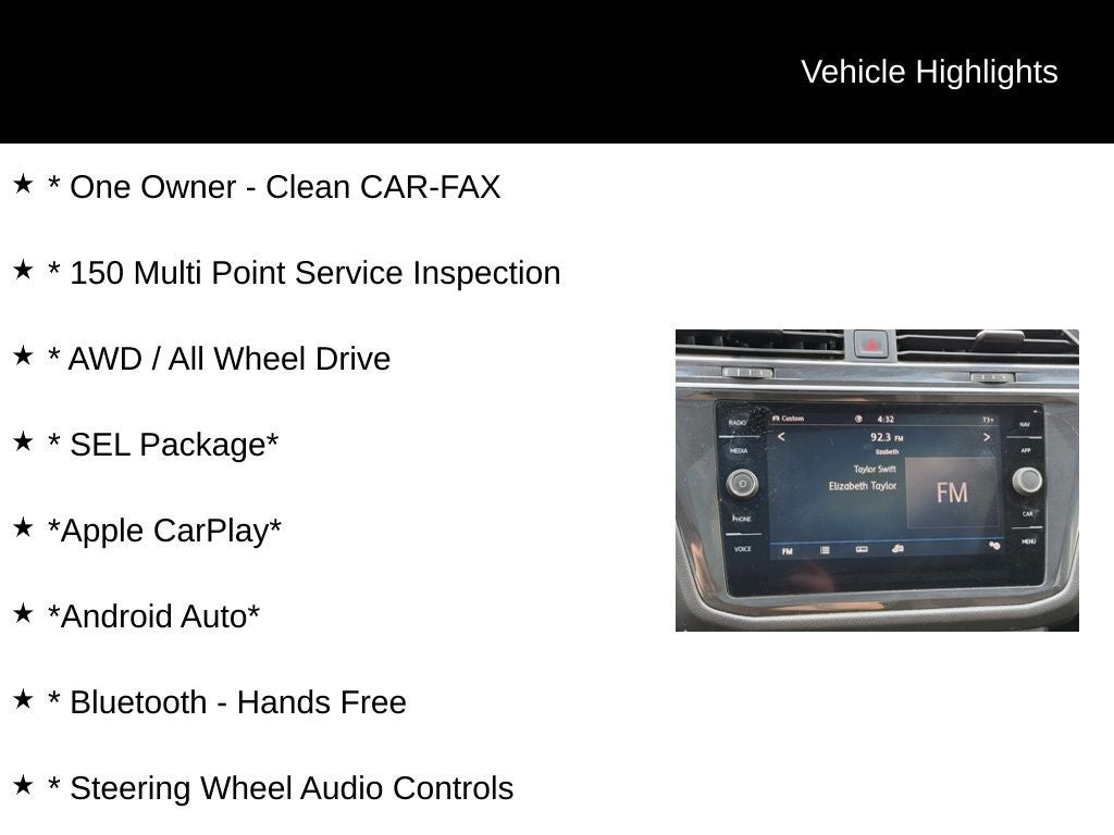 2020 Volkswagen Tiguan 2.0T SEL 4Motion