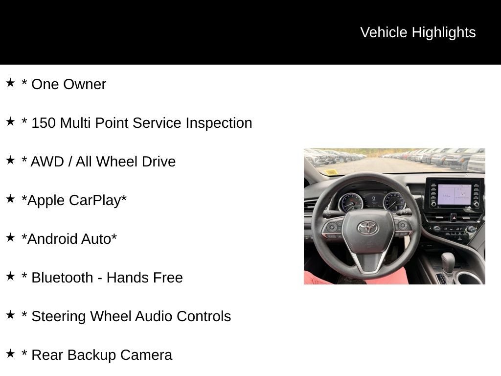 2022 Toyota Camry LE AWD