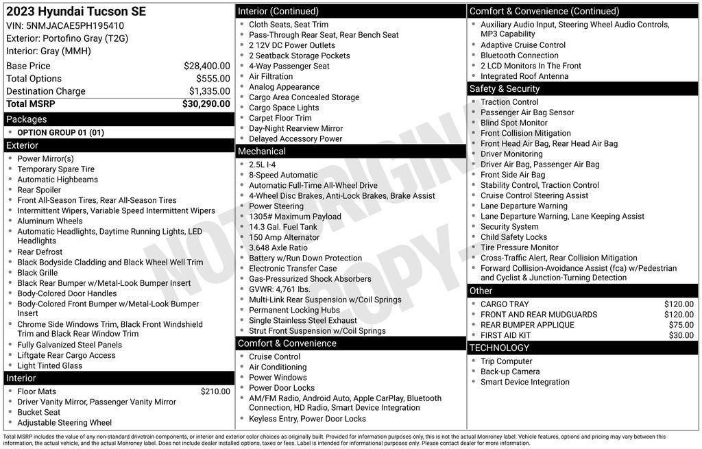 2023 Hyundai Tucson SE