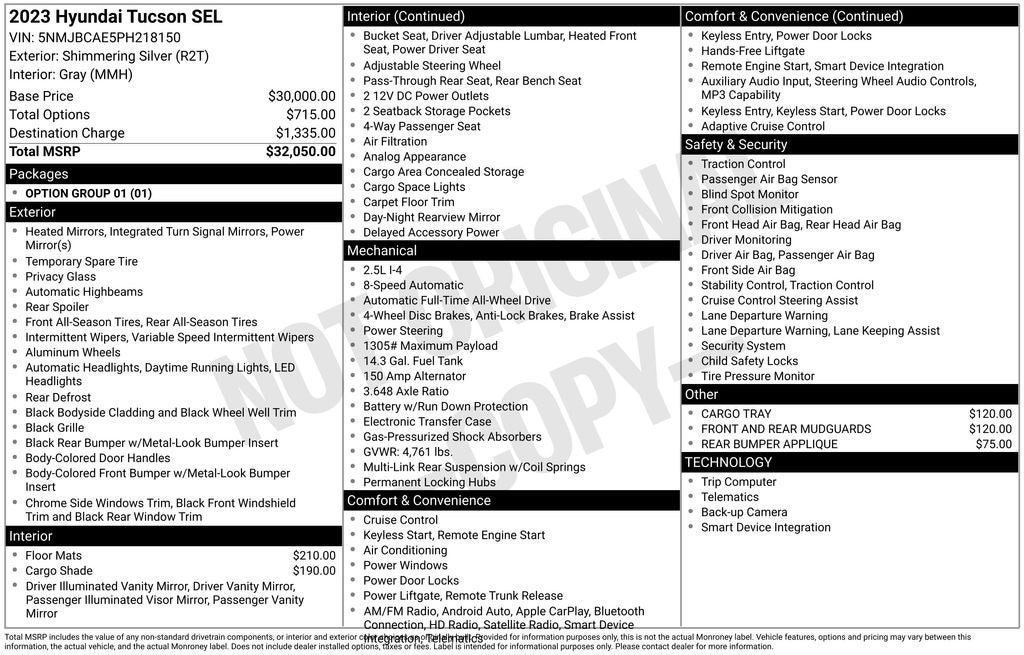 2023 Hyundai Tucson SEL