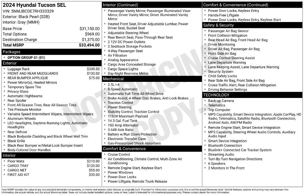 2024 Hyundai Tucson SEL
