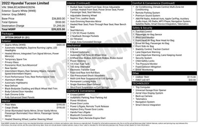 2022 Hyundai Tucson Limited