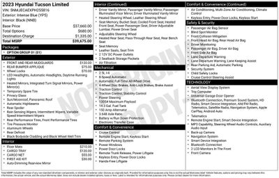 2023 Hyundai Tucson Limited