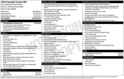 2023 Hyundai Tucson SEL