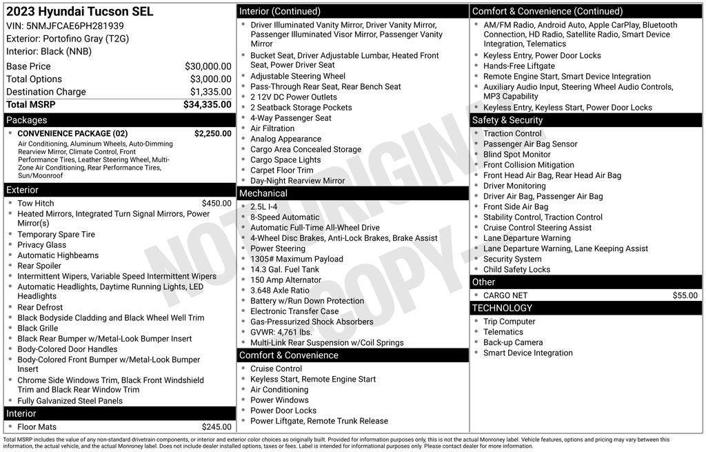 2023 Hyundai Tucson SEL