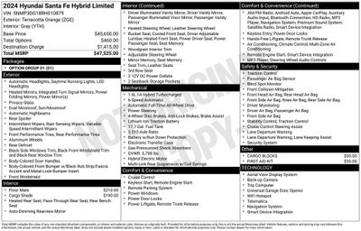 2024 Hyundai Santa Fe Hybrid Limited