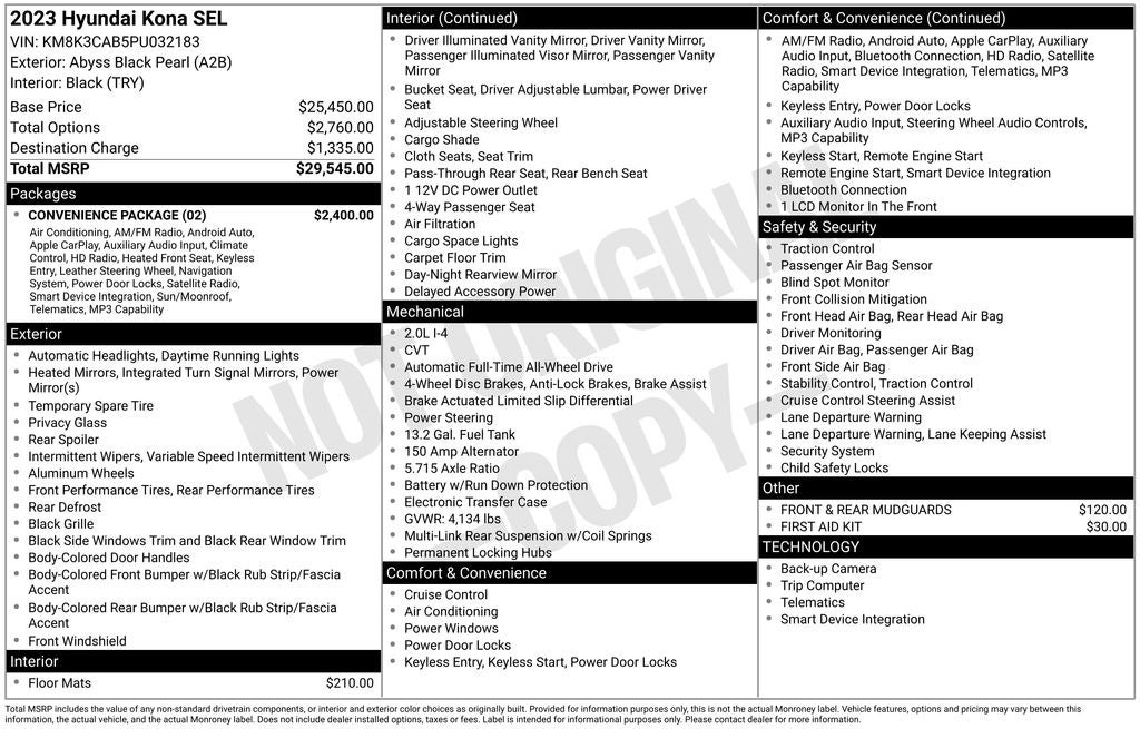 2023 Hyundai Kona SEL