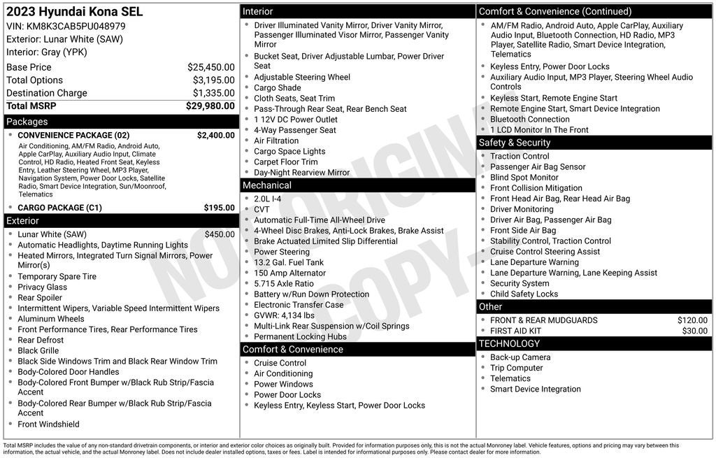 2023 Hyundai Kona SEL