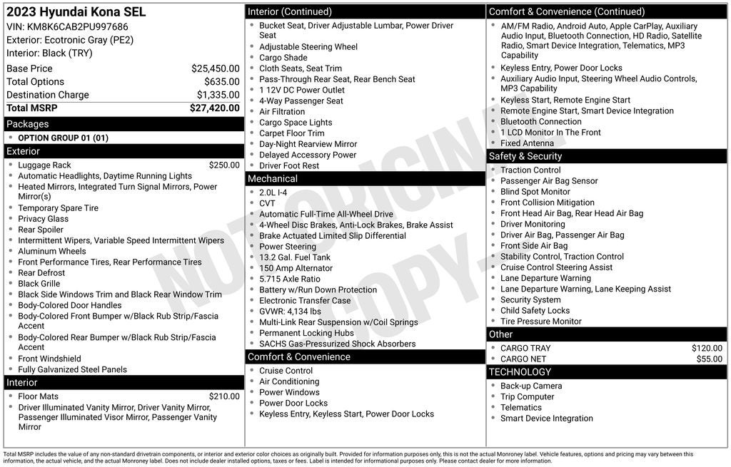 2023 Hyundai Kona SEL