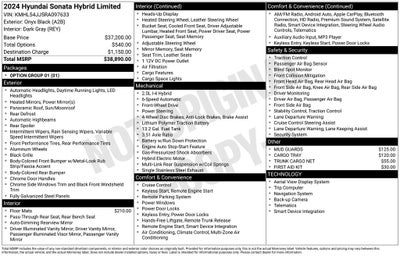 2024 Hyundai Sonata Hybrid Limited