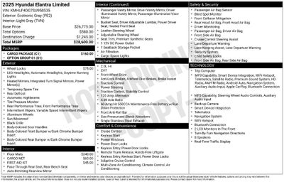 2025 Hyundai Elantra Limited