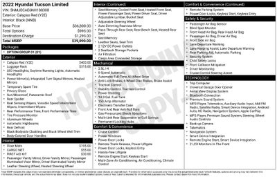 2022 Hyundai Tucson Limited