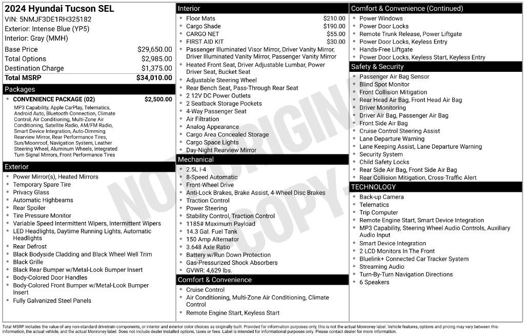 2024 Hyundai Tucson SEL