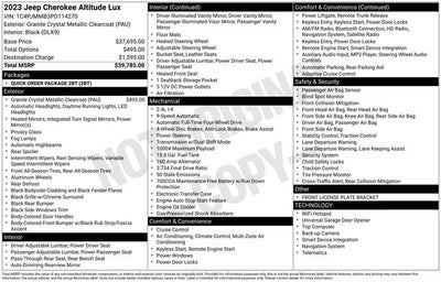 2023 Jeep Cherokee Altitude