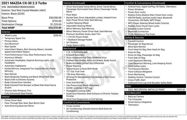 2021 Mazda Mazda CX-30 Turbo