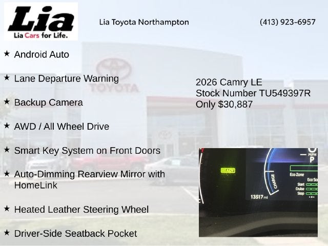 2026 Toyota Camry LE