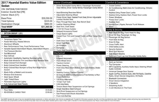 2017 Hyundai Elantra Value Edition