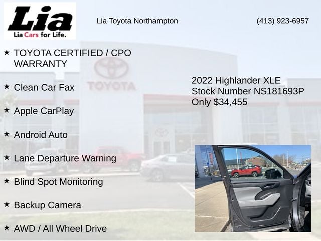 2022 Toyota Highlander XLE