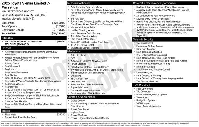 2025 Toyota Sienna Limited 7 Passenger