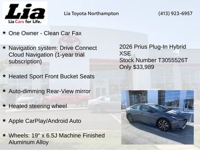 2026 Toyota Prius Plug-In Hybrid XSE