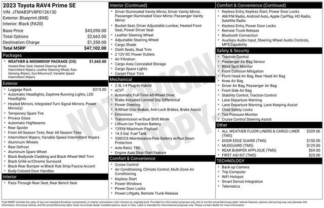 2023 Toyota RAV4 Prime SE