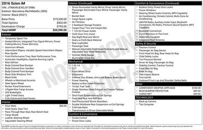 2016 Scion iM Base