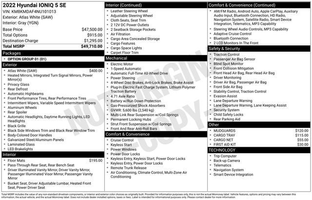 2022 Hyundai IONIQ 5 SE