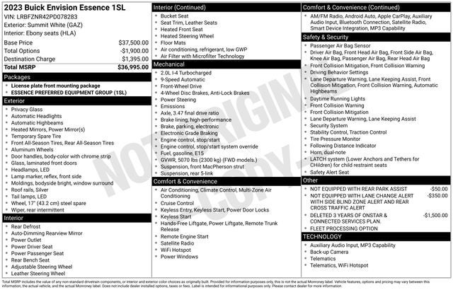 2023 Buick Envision Essence