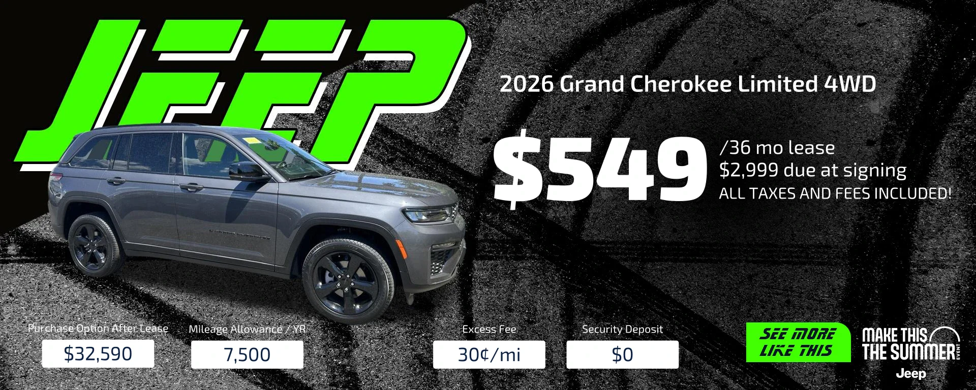 grand cherokee lease special