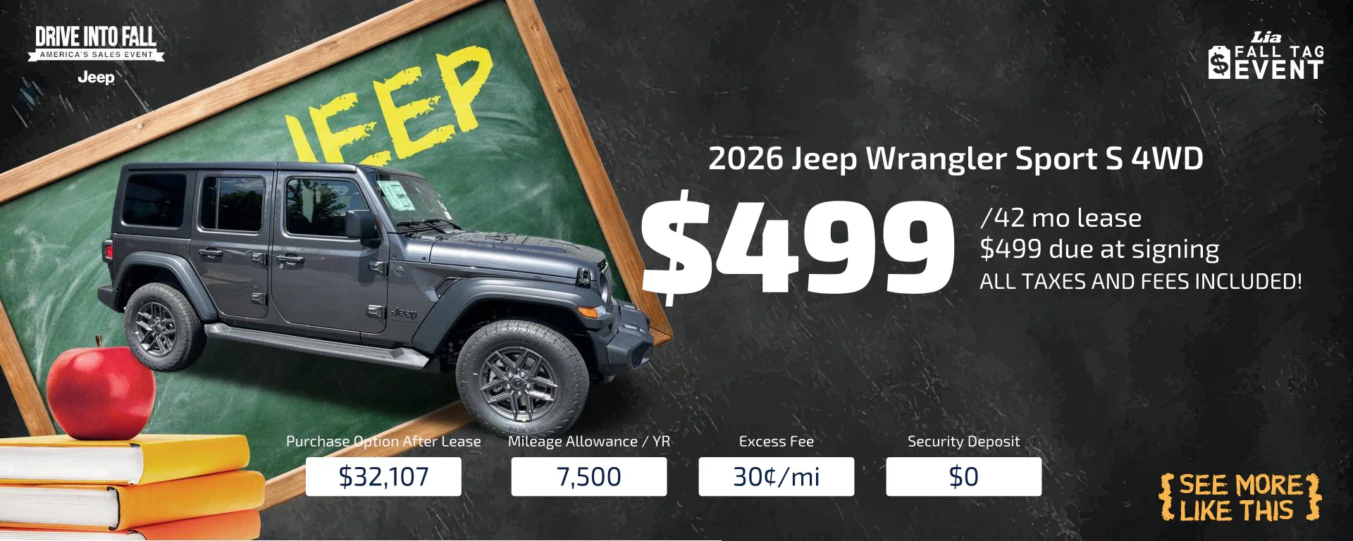 wrangler lease special