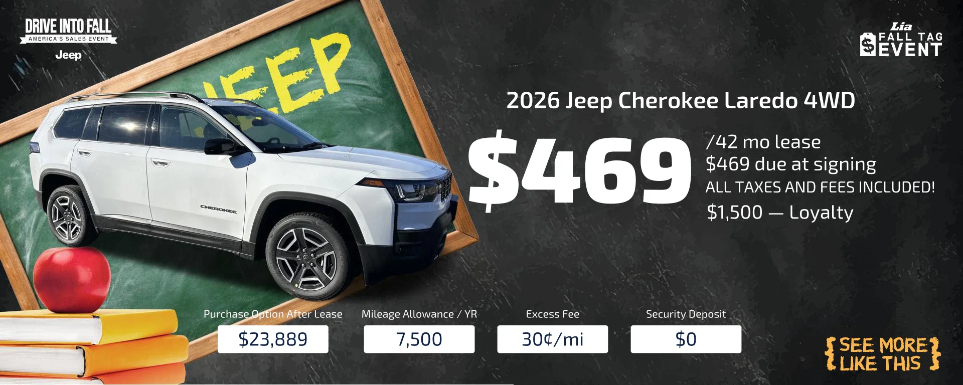 cherokee lease special