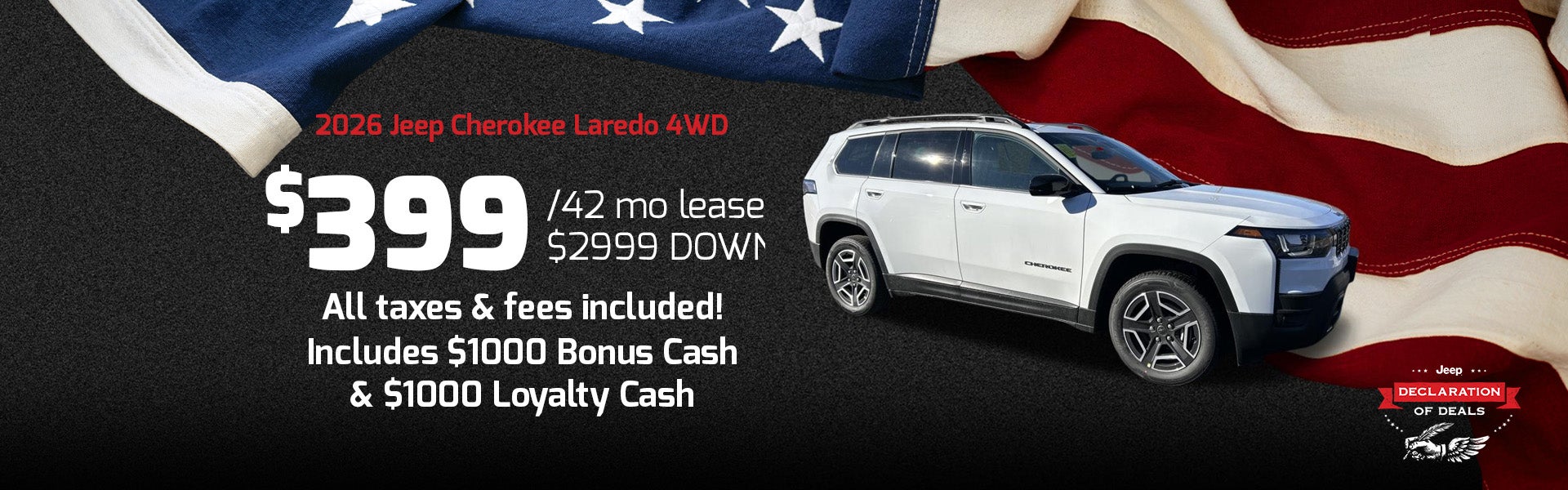 cherokee lease special