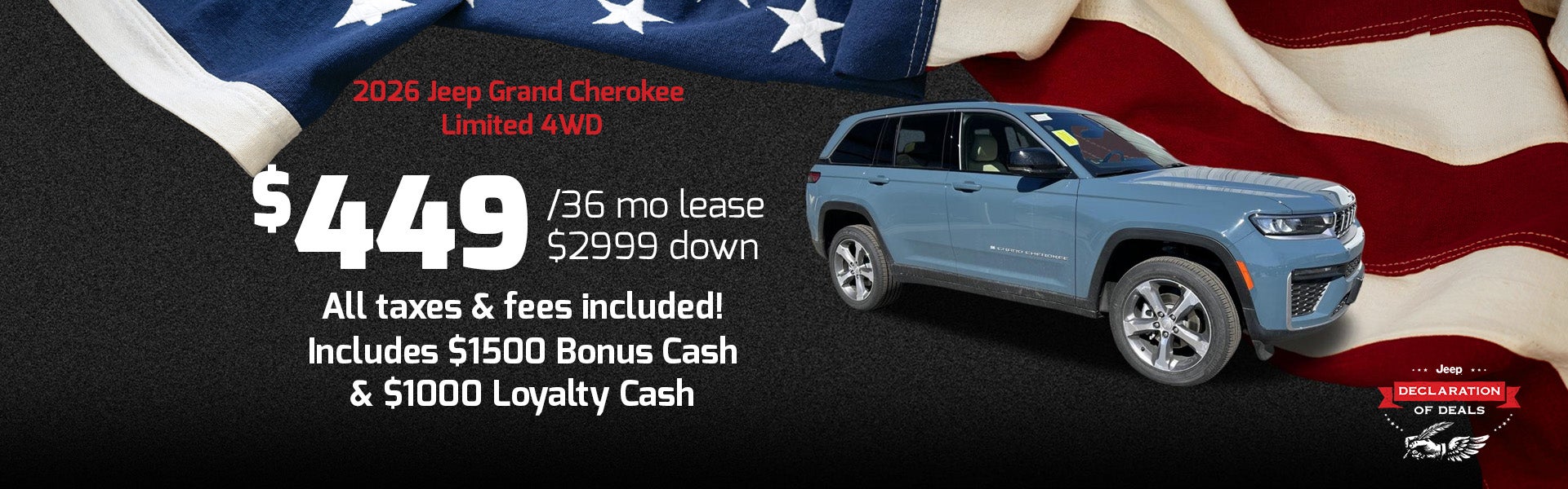 cherokee lease special