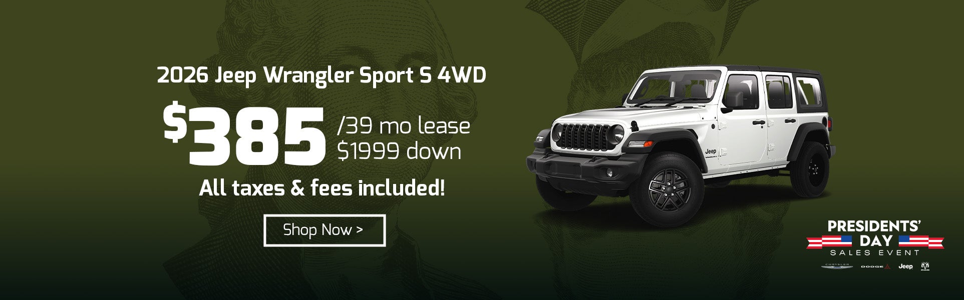 wrangler lease special
