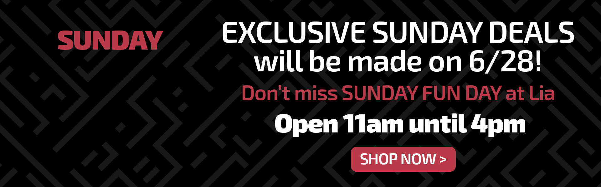 open sunday